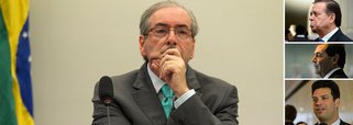 Na presença do vice Michel Temer, um grupo de líderes de partidos da Câmara produziu uma nota em que aponta "desequilíbrio institucional entre os poderes da República" no afastamento de Eduardo Cunha pelo STF; participaram do encontro Jovair Arantes (PTB), Paulinho da Força (SD), e Leonardo Picciani (PMDB); além dos deputados Baleia Rossi, presidente do PMDB de São Paulo, e Maurício Quintella (AL), ex-líder do PR na Câmara