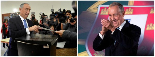 O ex-líder social democrata e comentarista político Marcelo Rebelo de Sousa venceu neste domingo em primeiro turno as eleições presidenciais de Portugal; com 95% dos votos apurados, ele obtinha 53,19% dos votos; reconhecendo que o país ficou dividido no período eleitoral e com "muita emoção à flor da pele", o professor de Direito tem insistido em um consenso entre governo e oposição
