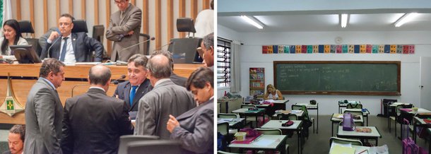 A Câmara Legislativa do Distrito Federal (CLDF) aprovou um substitutivo a dois projetos - um do executivo e outro do deputado Prof. Reginaldo Veras (PDT) - que garante, aos professores temporários da rede pública de educação do Distrito Federal a voltarem a receber auxílios alimentação e transporte, suspensos desde o final do ano passado; a proposição, que agora segue à sanção do governador Rodrigo Rollemberg, prevê um impacto orçamentário de pouco mais de R$ 51 milhões em 2016; segundo o governo, há dotação suficiente para atender a demanda