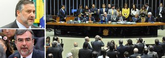 Deputados petistas tentam impedir que a escolha nesta terça-feira, 8, dos integrantes da comissão especial da Câmara dos Deputados que analisará o pedido de abertura de processo de impeachment contra a presidente Dilma Rousseff se dê por voto secreto; "Se ele (Cunha) utilizar o regimento, nós vamos levar o assunto ao Supremo Tribunal Federal", afirmou o deputado Paulo Pimenta (RS); "Votação secreta é uma vergonha para o Brasil", resumiu o vice-líder do PT, Henrique Fontana