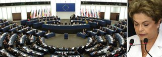 Grupo da Esquerda Unitária (GUE) do Parlamento Europeu, que integra os deputados do PCP e BE, aponta em comunicado divulgado nesta sexta-feira que "a aprovação pelo senado brasileiro do procedimento para afastar Dilma Rousseff, presidente eleita do Brasil, é um passo decisivo imposto pela direita e pela oligarquia brasileira para um golpe de Estado, com a interferência dos Estados Unidos"