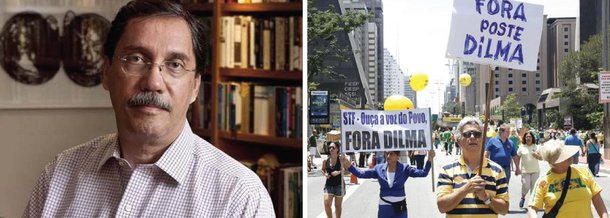 Um dos primeiros defensores do impeachment da presidente Dilma Rousseff, o colunista Merval Pereira, do Globo, atribuiu o fiasco das manifestações desse domingo, 13, à "precipitação" de seus organizadores; "Movimentos que convocaram as manifestações de ontem se precipitaram. O momento é difícil e ainda tem o problema do Eduardo Cunha confundindo as coisas", afirmou