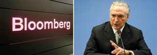 Agência de notícias, referência no mercado de investimentos, diz que o vice-presidente, Michel Temer, tem várias características que seriam bem-vindas em um país atolado em uma recessão brutal - mas corre o risco de ser retirado do cargo por acusações relacionadas ao mesmo caso de impeachment formulado contra a presidente Dilma