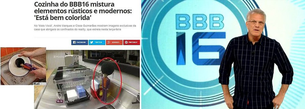 Na cozinha da casa do reality show, a esponja de lavar louça é forma de black power de um boneco negro, com roupa no estilo anos 1970; o objeto foi lançado pela empresa britânica Paladone em 2012, e é alvo de críticas sobre o racismo