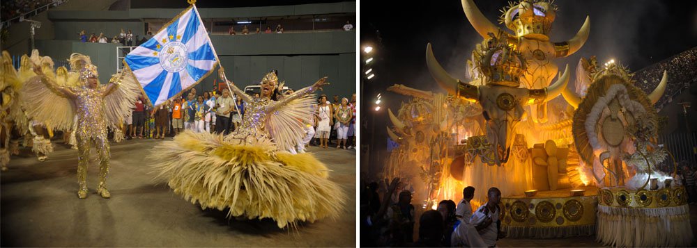 A Unidos de Vila Isabel concluiu o desfile aos gritos de 'é campeã', do público que lotava as arquibancadas populares da Praça da Apoteose, no Sambódromo da Marquês de Sapucaí, no Rio de Janeiro; o samba-enredo em homenagem ao centenário de Miguel Arraes levantou os ocupantes da avenida