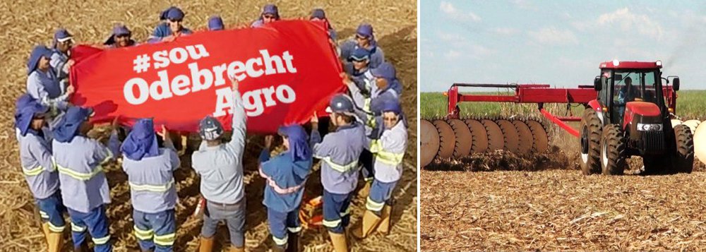 Segundo a colunista Mônica Bergamo, a renegociação da Odebrecht para alongar a dívida da Agroindustrial, braço do grupo no setor de etanol, prevê carência de quatro anos para que o débito, de R$ 10 bilhões, comece a ser pago; operação envolve ações da petroquímica Braskem em garantia; a Agroindustrial, segunda maior produtora de etanol do país, deve para Banco do Brasil, Santander, Itaú e Bradesco