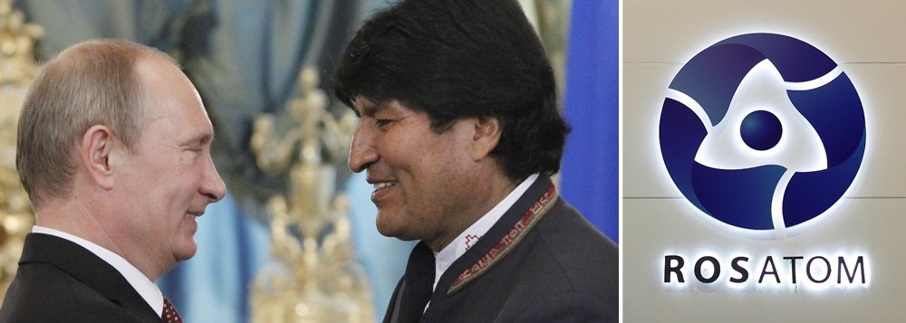 Governo da Bolívia anunciou ter fechado um acordo de US$ 300 milhões com a estatal russa Rosatom para a construção de um complexo nuclear no arredores de La Paz; "Estamos nos organizando para iniciar o projeto do centro de pesquisa de energia nuclear na cidade de El Alto", afirmou o presidente Evo Morales; ele também anunciou a criação de uma estatal para administrar o centro; convênio, porém, precisa ser aprovado pelo Congresso boliviano
