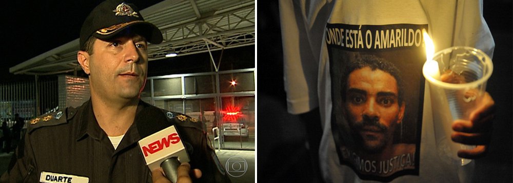 A Polícia Miliar publicou em seu boletim interno a expulsão de sete dos policiais envolvidos na morte do ex-pedreiro Amarildo de Souza, em julho de 2013; de acordo com o boletim, o sargento Jairo Conceição Ribas e o soldado Anderson César Soares Maia foram expulsos, por determinação do comandante-geral da PM, coronel Edison Duarte, discordando do parecer do colegiado Conselho de Disciplina da corporação, que diz que os policiais não eram culpados das acusações; o comandante-geral também pede a expulsão de outros cinco soldados