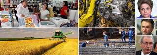 O Produto Interno Bruto (PIB) do Brasil encolheu 1,4% no quarto trimestre de 2015 sobre os três meses anteriores, fechando o ano passado com contração de 3,8%, pior resultado da série histórica iniciada em 1996, informou o IBGE nesta quinta-feira; sobre o quarto trimestre de 2014, o PIB despencou 5,9%, também o pior da série; 2015 foi o ano marcado pela crise política, protagonizada pela oposição de Aécio Neves (PSDB-MG) e pelo presidente da Câmara, Eduardo Cunha (PMDB-RJ); juntos, os dois lideraram um movimento pelo impeachment da presidente Dilma Rousseff e por votações que impediram a aprovação de medidas do ajuste fiscal, essencial para a recuperação do País
