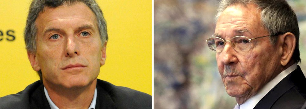 Ícone da direita liberal na América Latina, o presidente argentino Mauricio Macri deve visitar Cuba no início de abril, depois de passar por Washington para uma cúpula sobre energia nuclear; nos dias 23 e 24, o líder argentino receberá o presidente Barack Obama, que irá a Buenos Aires justamente após uma histórica ida a Cuba no início da próxima semana; segundo os jornais Clarín e La Nación, o objetivo da visita é se aproximar da abertura prevista para investimentos em Cuba e cobrar uma dívida de US$ 1,3 bilhão contraída nos anos 70