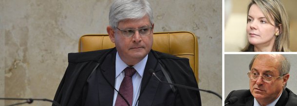 O procurador-geral da República Rodrigo Janot denunciou ao Supremo Tribunal Federal em um dos processos da Operação Lava Jato a senadora Gleisi Hoffmann (PT-PR), o marido dela, o ex-ministro do Planejamento e das Comunicações Paulo Bernardo, e o empresário Ernesto Kugler, supostamente ligado ao casal; os três são acusados de corrupção passiva e lavagem de dinheiro por suposto recebimento de valores desviados da Petrobras para a campanha de Gleisi ao Senado em 2010; as defesas da senadora e do seu esposo negam e falam em "inconformismo" com a denúncia 