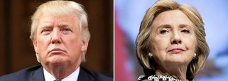 Republicano Donald Trump e a democrata Hillary Clinton voltam suas forças pela nomeação de seus partidos para disputar a presidência dos Estados Unidos, com cinco Estados votando nas primárias neste sábado (5)