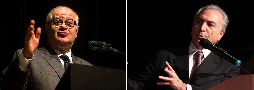 O colunista Elio Gaspari afirma que a "saída Temer" é hoje o caminho mais confortável para as oligarquias política e econômica que dominam o País; "Se não houver a deposição da doutora, haverá o risco da cassação da chapa Dilma-Temer pelo Tribunal Superior Eleitoral, que levaria à convocação de uma eleição presidencial imediata e direta. Isso não interessa à oligarquia ferida pela Lava Jato nem ao andar de cima da vida nacional. Não interessa porque não tem candidato à mão e porque a banda oposicionista que está encalacrada na Lava Jato sabe que deve evitar a avenida Paulista e o julgamento popular", diz ele; Gaspari prevê ainda um advogado das empreiteiras no Ministério da Justiça