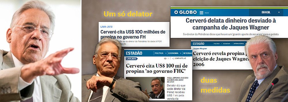 Fernando Brito ironiza o tratamento dado por repórteres do Estadão e da Organizações Globo ao caso da delação de propina de US$ 100 milhões no governo FHC: 'O verbo é o mesmo, “cita” que, segundo o dicionário é “transcrever, referir ou mencionar como autoridade ou exemplo ou em apoio do que se afirma” ou, neste caso, “mencionar; fazer referência a”; Bem diferente, claro, de “relata”, aponta”, “revela” ou, como seria de esperar numa delação, “delata”'