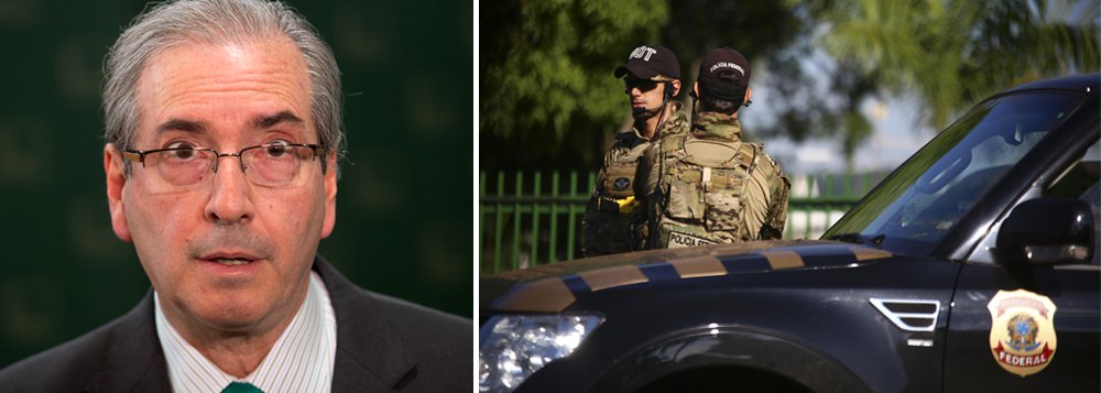 Segundo a colunista Natuza Nery, Eduardo Cunha ficou furibundo ao ver a Polícia Federal em sua casa, na operação Lava Jato; mas, de tarde, já havia recomposto o tom belicoso e descartou deixar a presidência da Câmara: “É ruim me derrubar assim. Precisa de algo mais forte”, desafiou, para depois prometer “anular tudo” contra ele no Conselho de Ética