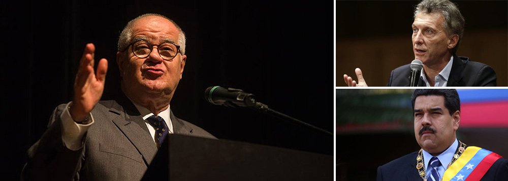 Colunista Elio Gaspari diz apoiar a intenção do novo presidente da Argentina, Mauricio Macri, de pedir a saída da Venezuela do bloco: “Sem Nicolás Maduro e sua Polícia Nacional Bolivariana, o Mercosul melhora; esse caminho agrada ao governo dos Estados Unidos, que cozinha o bolivarianismo na crise econômica em que está a Venezuela”