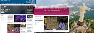 Reportagem da edição impressa do jornal britânico The Guardian diz que o Rio de Janeiro "entra na reta final olímpica parecendo mais uma clássica república de bananas do que uma economia emergente moderna a ponto de assumir seu lugar entre as principais do mundo"; entre os principais problemas enfrentados pelo Brasil estão a queda drástica do PIB, a votação pelo impeachment da presidente Dilma Rousseff, epidemia do vírus da zika e "declarações a favor da tortura, da misoginia e da ditadura militar feitas pelo político mais votado da cidade, Jair Bolsonaro"