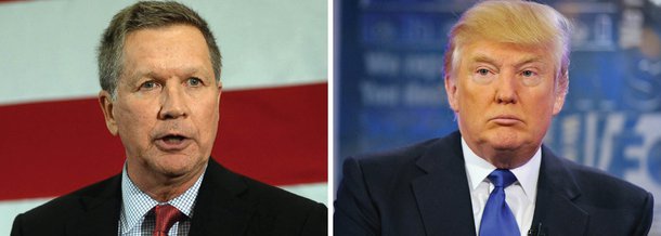 O governador de Ohio, John Kasich, suspendeu nesta quarta (4) sua campanha de pré-candidato do Partido Republicano às eleições presidenciais dos Estados Unidos, marcadas para novembro; com isso, o empresário Donald Trump tornou-se o único pré-candidato republicano; para disputar a eleição, Trump ainda precisa obter a adesão de 1.237 delegados republicanos para garantir a formalização de sua candidatura; Kasich renunciou um dia após o senador Ted Cruz também anunciar a suspensão de sua campanha