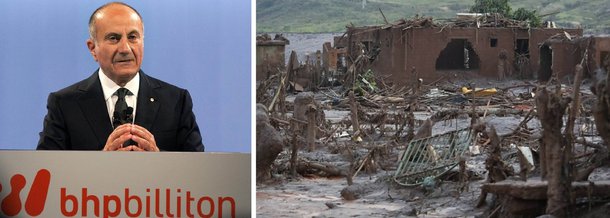 Durante encontro anual para apresentação de resultados, nesta quinta-feira 19, o presidente da anglo-australiana BHP Billiton, acionista da mineradora Samarco junto com a Vale, Jac Nasser, lamentou a tragédia no município de Mariana (MG), onde uma barragem foi rompida, mas celebrou que, "em um ano em que a queda dos preços das commodities reduziu nossas receitas em mais de US$ 15 bilhões", a companhia "entregou um sólido conjunto de resultados operacionais com foco sobre os fundamentos do nosso negócio"; a BHP Billiton pagou US$ 6,6 bilhões em dividendos aos acionistas; "Por que fomos capazes de fazer isso?", perguntou Nasser; "Porque fizemos um excelente progresso no aumento da produção, reduzindo os custos unitários e melhorando a produtividade em nossas operações"