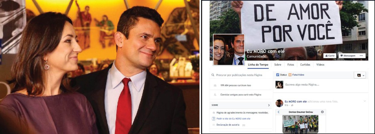 Rosangela Moro, esposa do juiz federal Sérgio Moro, criou uma página no Facebook para compartilhar as várias mensagens e manifestações de apoio e agradecimento que chegam a ele; "Lembro que é uma página de agradecimentos a vocês que encaminham ao Sergio mensagens, a mim e a minha família. Recebemos críticas também, faz parte e desde que respeitosas são mantidas na pagina. Aqui tratamos todos com respeito. E, como Moro afirma que a corrupção não tem cores partidárias, não mantenho mensagens de críticas ou de ofensa pessoal a quem quer que seja, de qual partido político seja", publicou ela