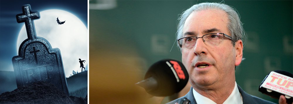 "Será tolo, na oposição ou na situação, quem acreditar que Cunha pode fazer algum tipo de barganha, porque já não tem coisa alguma, senão o poder formal do cargo, para dar em troca. Muito menos se acha que poderá levar vantagem em quem dá, a ambos os lados, lições magistrais em matéria de pressões espúrias", escreve o jornalista Fernando Brito; segundo ele, "Cunha virou um cadáver político e quem lhe segurar firme sua mão será puxado para as profundezas"