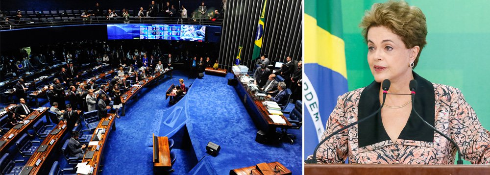 Possível aprovação do processo de impeachment da presidente Dilma Rousseff pelo Senado pode ser influenciada pelo grau de apoio da opinião pública sobre o afastamento da chefe do Poder Executivo; segundo a empresa de consultoria Eurasia Group, "o governo tem obtido ganhos com a opinião pública na batalha contra o impeachment. (...) Enquanto todos os olhos estão voltados para as negociações no Congresso, a opinião pública pode ganhar um papel"; análise da consultoria também aponta que "se o Palácio do Planalto e o PT forem capazes de continuar 'martelando' a mensagem de que o impeachment não é legítimo, focando-se em figuras do PMDB, como o presidente da Câmara Eduardo Cunha, o apoio ao impeachment, agora em 61%, poderia cair"