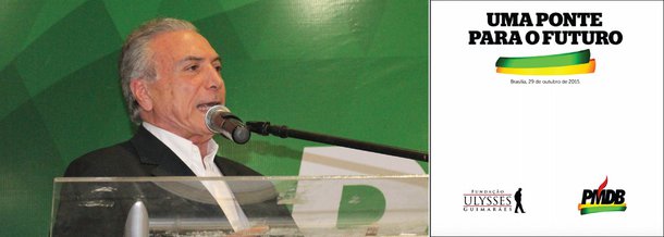 Senador Lindbergh Farias (PT-RJ) analisa os principais pontos do programa "Uma ponte para o futuro", que ele define como o "famigerado Plano Econômico do golpe" e "uma bússola de maldades"; segundo ele, o programa do PMDB prevê orçamento zero, com desvinculação das receitas de saúde, educação e transferência de renda; reforma tributária em benefício dos muito ricos; juros altos; fim da política de reajuste anual do salário mínimo, entre outros pontos; "Não tenho dúvida que um hipotético 'governo Michel Temer' ungido através de um golpe parlamentar de impedimento da presidenta Dilma será uma grande tragédia histórica. Nosso povo não merece tamanho destino inglório. Por isso, não passarão!", diz