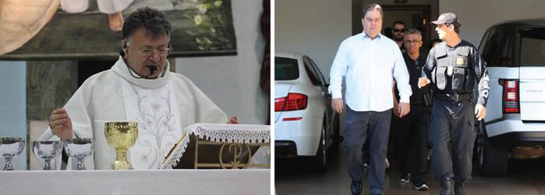 Perfil traçado pelo jornalista Luis Costa Pinto revela como Gim Argello, preso hoje na Lava Jato, foi de corretor de imóveis a um dos personagens mais influentes e ricos de Brasília; ele lembra ainda que o dinheiro achacado das empreiteiras financiou campanhas de políticos como Alberto Fraga, do DEM, que tem se posicionado a favor do impeachment e fala ainda sobre o Padre Moacir, que pedia para os fiéis cantarem o hino nacional e exorcizarem a corrupção, enquanto recebia doações levantadas por Gim