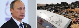 "Durante o voo foi ativado um artefato explosivo de fabricação caseira com potência equivalente a um quilo de TNT", indicou o presidente russo, Vladimir Putin, sobre o avião da companhia áerea russa KogalimAvia, que caiu no dia 31 de outubro com 224 pessoas a bordo; segundo o Kremilin, como resultado das investigações, Putin ordenou uma intensificação dos bombardeios russos na Síria: "O trabalho de nossa aviação de guerra na Síria não só deve continuar. Deve se intensificar de tal modo que os criminosos entendam que a vingança é inevitável"
