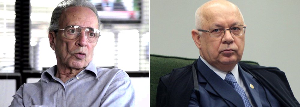 "As ameaças ao ministro Teori Zavascki e à casa gaúcha de seu filho são mais do que aparentam. Sóbrio, sem discurseiras políticas nem pedantismos jurídicos, de sua chegada até agora é um ministro exemplar do que deve ser o Suprem", diz o colunista Janio de Freitas, que defende dura punição aos que incitaram violência contra Teori nas redes sociais