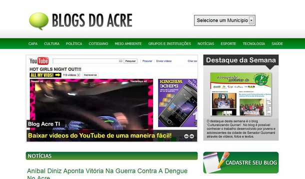 A Justiça do Acre determinou que 133 veículos de comunicação do Estado, entre eles 24 blogs com caráter noticioso, regularizem suas matrículas em cartório em Rio Branco, mas descartou cobrança de multas; decisão do juiz Marcelo Badaró Duarte, da Vara de Registros Públicos e de Cartas Precatórias Cíveis de Rio Branco, teve como base a Lei de Registros Civis, de 1973, que considera clandestino o jornal ou outra publicação periódica não matriculada
 