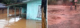 A chuva não deu trégua durante o fim de semana e deixou vários municípios alagados na região dos Campos Gerais do Paraná e também Sengés, norte do estado; Piraí do Sul foi uma das cidades mais atingidas; cerca de 100 pessoas deixaram suas casas; parte delas está abrigada no Pavilhão Cultural Gabriel Cury; em Jaguariaíva, o Rio Capivari baixou na manhã desta segunda, mas a situação estava preocupante, pois uma residência de madeira, que ficava em uma área de risco, foi levada pelo rio, que corta a cidade; um morador foi encaminhado para um abrigo