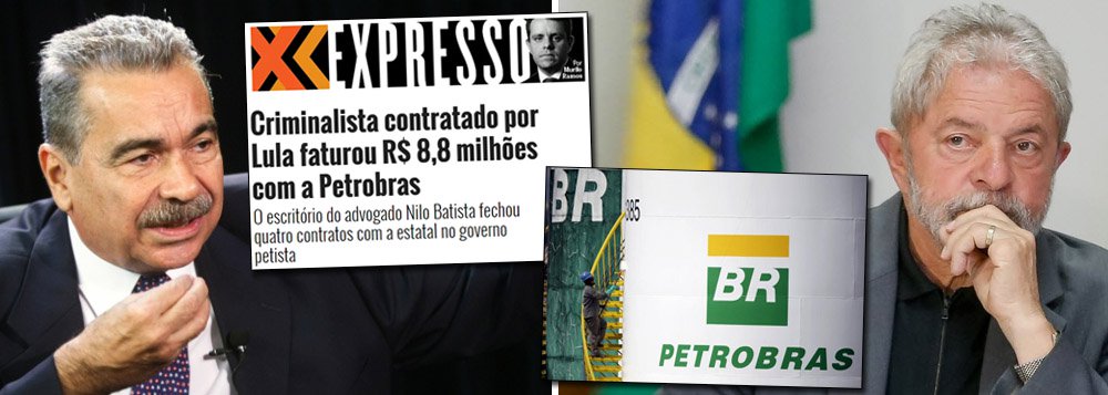 Advogado do ex-presidente Lula, Nilo Batista rebate reportagem publicada pela coluna Expresso, do site da revista Época, que aponta que seu escritório faturou R$ 8,8 milhões com a Petrobras por meio de quatro contratos firmados durante o governo petista; segundo o criminalista, as informações publicadas estão "incompletas ou fora de contexto, de modo a sugerir a seus leitores algum tipo de vinculação entre o fato de Nilo Batista &amp; Advogados Associados ter sido remunerada pela Petrobras e de ter se agregado recentemente ao esforço de defesa do ex-presidente Luiz Inácio Lula da Silva"; nota afirma ainda que Batista é o novo "alvo" da imprensa "tendenciosa" que mira, na verdade, Lula