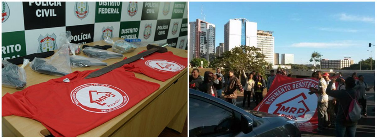 A Polícia Civil do Distrito Federal prendeu o líder do Movimento de Resistência Popular, Edson Francisco da Silva, de 35 anos, a esposa dele, Ilka da Conceição Carvalho, de 26 anos, e outros cinco integrantes do grupo; três estão foragidos; as investigações apontam que eles extorquiam dinheiro de pessoas beneficiadas com o auxílio-aluguel, concedido pelo governo de Brasília a famílias sem condição comprovada de moradia; o valor de R$ 600 é exclusivo para arcar com aluguel de imóvel residencial; no entanto, de acordo com a Polícia Civil, cada beneficiário era coagido a repassar R$ 300 à liderança do movimento; pelo menos 80 pessoas teriam sido vítimas do crime