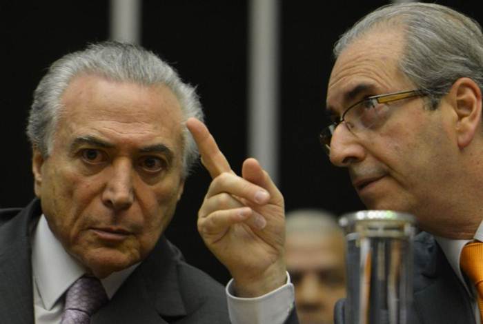 08/07/2015. Cr�dito: Antonio Cruz/Ag�ncia Brasil. Brasil. Bras�lia - DF. O vice-presidente da Rep�blica, Michel Temer, e o presidente da C�mara, Eduardo Cunha, participam da Homenagem P�stuma ao ex-deputado Paes de Andrade.