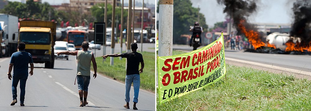 "Fiquei preocupado ao ver escrito num dos caminhões que tentaram parar o país as palavras de ordem 'Fora Dilma' e 'Fora comunismo'", diz o colunista Alex Solnik; "Não havia ameaça em 1964 e muito menos agora que o comunismo acabou no mundo. O governo Dilma é um governo democrático, não há sinal algum de que caminhe em sentido diferente"