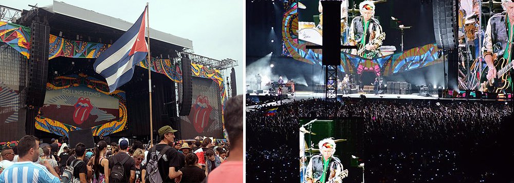 Na apresentação, o vocalista dos Rolling Stones, Mick Jagger, disse que "os tempos estão mudando". "Sabemos que há alguns anos era difícil ouvir a nossa música em Cuba, mas aqui estamos nós", afirmou Mick Jagger, em espanhol