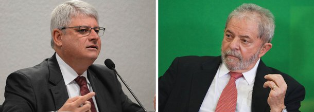 Em manifestação encaminhada nesta quinta-feira ao Supremo Tribunal Federal, o procurador-geral da República, Rodrigo Janot, se manifestou contra a posse do ex-presidente Lula na Casa Civil; segundo ele, houve "desvio de finalidade" na nomeação feita pela presidente Dilma Rousseff; posse de Lula foi suspensa por liminar do ministro Gilmar Mendes, do Supremo Tribunal Federal, e o caso deve ser analisado pelo plenário da corte na próxima semana; nesta quinta (7), o ex-presidente prestou depoimento à PGR, em Brasília
