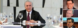 Time de conselheiros que tem auxiliando o vice-presidente Michel Temer a elaborar seu programa econômico, em caso de impeachment de Dilma Rousseff, reúne nomes como o ex-ministro da Fazenda Delfim Netto, o ex-secretário de Política Econômica no primeiro mandato de Lula Marcos Lisboa e o ex-ministro da Previdência de Fernando Henrique Cardoso Roberto Brant