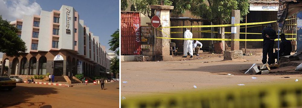 Três pessoas morreram, sendo dois malineses e um francês; cerca de 80 das 170 pessoas feitas reféns durante um ataque armado hoje ao hotel de luxo Radisson Blu, em Bamako, no Mali, foram libertadas; o ministro da Segurança, coronel Salif Traoré, disse que a polícia libertou três dezenas de reféns e que outros conseguiram fugir sozinhos