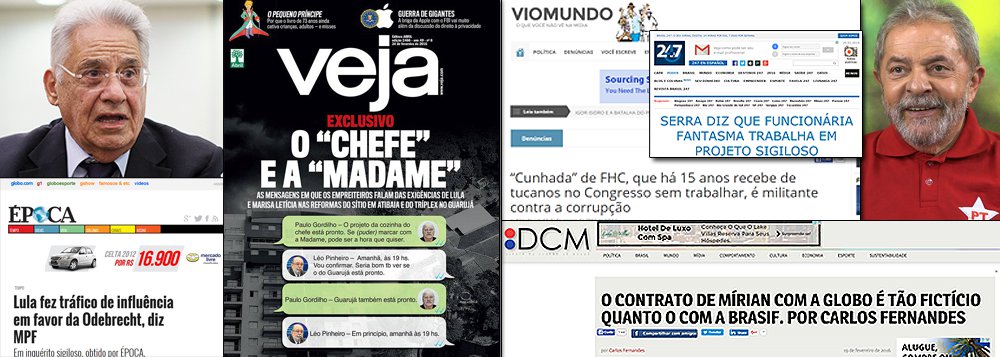 A semana que passou, marcada pelo escândalo FHC-Mirian Dutra, revela que a direita no Brasil tem um desafio a superar: como chegar ao poder num mundo de informação muito mais democrática do que no passado; quando FHC se elegeu e se reelegeu presidente, em 1994 e 1998, foi protegido por praticamente todos os meios de comunicação que existiam naquele momento – veículos que, ainda hoje, na era da internet, tentam protegê-lo; no passado, bastava combinar o jogo com quatro ou cinco famílias; o jogo, agora, mudou e Lula dialoga melhor com os meios eletrônicos do que seus adversários