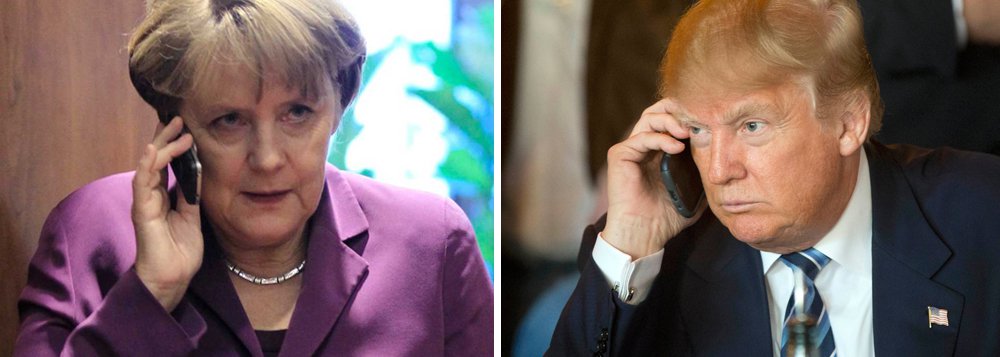 Governo alemão lamenta a suspensão adotada pelos Estados Unidos a viagens de refugiados e cidadãos de sete países de maioria muçulmana, e irá revisar as consequências para os cidadãos alemães com dupla nacionalidade, afirmou neste domingo, 29, o porta-voz da chanceler Angela Merkel; "A chanceler lamenta a proibição à entrada nos EUA contra refugiados e cidadãos de vários países", disse Steffen Seibert, acrescentando que Merkel falou de suas preocupações com o presidente dos EUA, Donald Trump, em telefonema no sábado