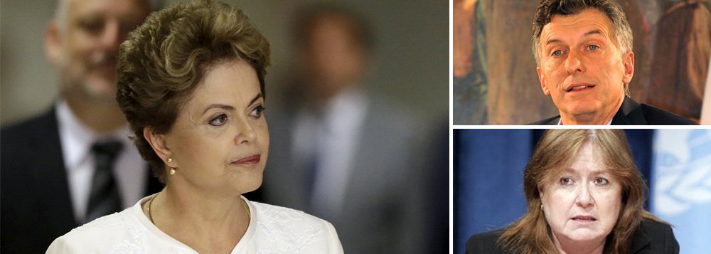 A futura ministra das Relações Exteriores da Argentina, Susana Malcorra, indicou nesta segunda-feira 7 em Buenos Aires que o governo do presidente eleito, Mauricio Macri, não vai mais pedir a suspensão da Venezuela do Mercosul; a ministra argentina ecoou a postura da presidente Dilma Rousseff, que, na COP21, em Paris, havia indicado que a cláusula democrática do bloco não podia ser usada com hipóteses, mas com fatos; "A cláusula democrática se aplica sobre fatos, e o fato era a eleição no dia de ontem. Acho que hoje podemos dizer que as eleições têm funcionado dentro do que o marco democrático estabelece e tudo indica que os resultados têm sido reconhecidos por Maduro", declarou Malcorra