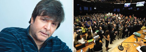 Escritor e colunista Marcelo Rubens Paiva não poupou críticas à atuação da Câmara na aprovação do impeachment da presidente Dilma Rousseff; segundo ele, o Brasil conheceu seu Congresso. "Viu nele uma religiosidade estranha à política. Viu Deputados Federais com bandeiras de seus Estados homenageando filhos, netos, tios, pais, avós, esposas. E representantes da Federação se lembrarem de suas cidades. Viu a traição de homens que até semana passada faziam parte do governo que impeachava", afirmou; Paiva lembra que que dos 513 deputados da casa, 299 têm ocorrências judiciais, 76 já foram condenados; 57 parlamentares são réus do Supremo, inclusive o que presidiu a sessão, Eduardo Cunha