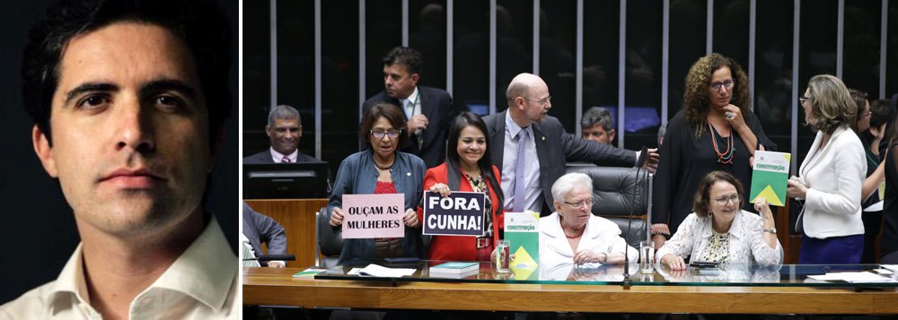 Colunista Bernardo Mello Franco cobra o afastamento de Eduardo Cunha da presidência da Câmara; ele ressalta as manobras do peemedebista no processo de impeachment de Dilma Rousseff e elogia a deputada Luiza Erundina, do PSOL, que se sentou por alguns minutos na cadeira que ele não deveria mais ocupar: “Aos 81 anos, a paraibana deu uma lição aos ministros do Supremo que continuam de braços cruzados”