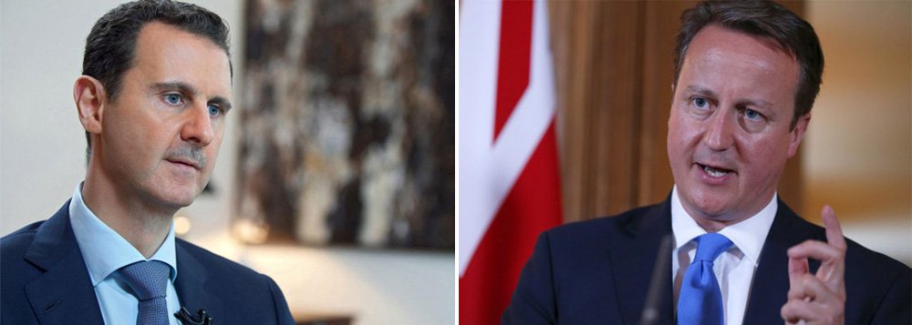 Os ataques aéreos britânicos sobre o Estado Islâmico vão falhar em derrotar os militantes do grupo, disse o presidente da Síria, Bashar al-Assad (foto à esq.); ele também ridicularizou a estratégia do primeiro ministro do Reino Unido, David Cameron, para a região; o Poder Legislativo britânico aprovou o bombardeio de alvos do EI na quarta-feira; para Assad, o plano de Cameron tornaria a situação pior, e não melhor; "Eles vão falhar de novo", disse. "Você não pode cortar uma parte de um câncer. Você tem que extraí-lo. Esse tipo de operação está como que retirando uma parte de um câncer. Isso vai fazê-lo se espalhar pelo corpo mais rápido"