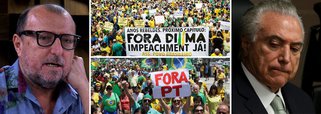 "Você foi pra rua contra a 'vaca' da Dilma, com seu machismo fdp e agora sabe que seus ídolos todos são os maiores corruptos na Odebrecht?", provoca o jornalista Xico Sá, no Twitter, contra quem protestou pelo impeachment; ele também diz que o que moveu a farsa foi o ódio de classe: "Não foi corrupção que levou essa gente pra rua, foi ódio de classe, empregada com carteira assinada etc"; "O honesto da guerra seria que os paneleiros se juntassem a nós por um Brasil honesto, mas acontece que os paneleiros eram o Brasil corrupto", diz Xico Sá; "Vocês estavam nas ruas protestando contra vocês mesmos", completa