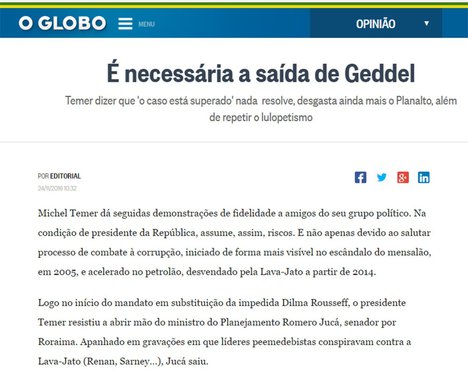 Os empregados das Organizações(?) Globo, os que se consideram jornalistas, comentaristas e "especialistas" de todo e qualquer assunto, estão a viver uma ressaca moral às avessas e após o golpe da casa grande de índole e alma escravocratas e das bananas