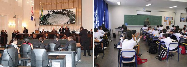 O Ministério da Educação acionou a Advocacia-Geral da União para que entre na Justiça com uma ação direta de inconstitucionalidade contra a Lei denominada “Escola Livre”, aprovada pela Assembleia Legislativa de Alagoas; a norma proíbe que professores da rede pública do estado opinem sobre os diversos temas, mantendo “neutralidade” política, ideológica e religiosa na sala de aula; no entendimento do ministério, essas normativas representam um cerceamento do magistério, além de ferir a Constituição Federal