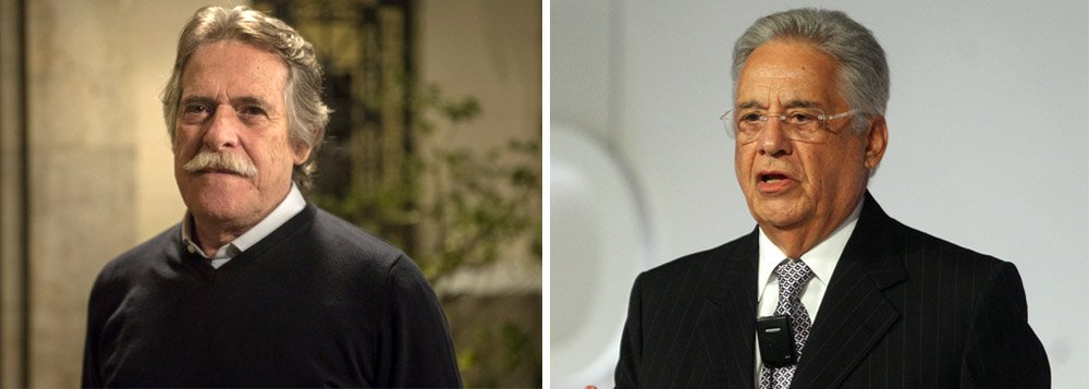 Ator que viveu "pai da facção" na novela A Regra do Jogo, da TV Globo, afirma ter se inspirado no ex-presidente tucano, seu "ídolo de infância"; "Falaram esses dias que eu sou ladrão e que me inspirei no Lula para o Gibson... Imagina, eu me inspirei no FHC!", contou em entrevista